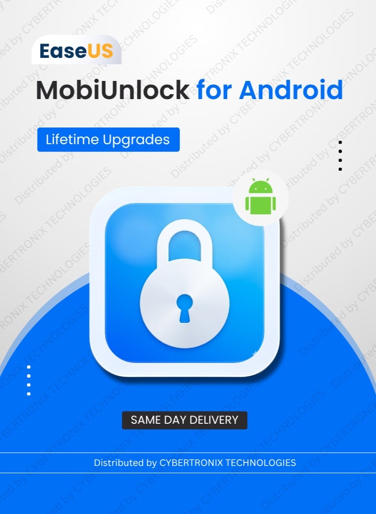 EaseUS MobiUnlock for Android (Windows) |1 Device Lifetime | Digital License | Same Day Delivery