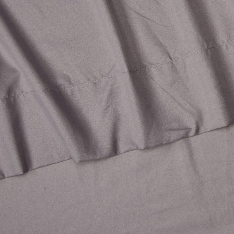 Comfort Spaces Microfiber Set 14" Deep Pocket, Wrinkle Resistant All Around Elastic-Year-Round Cozy Bedding Sheet, Matching Pillow Cases,4pieces, Twin, Light Gray,CS20-0119 - Image 4