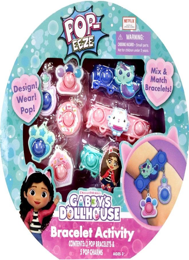 Tara Toys Tara Toys Pop-Eeze: Bracelet Activity Set - Gabby's Dollhouse - Jewelry Set, Popping Sensory Fun, Ages 3+  - Image 1
