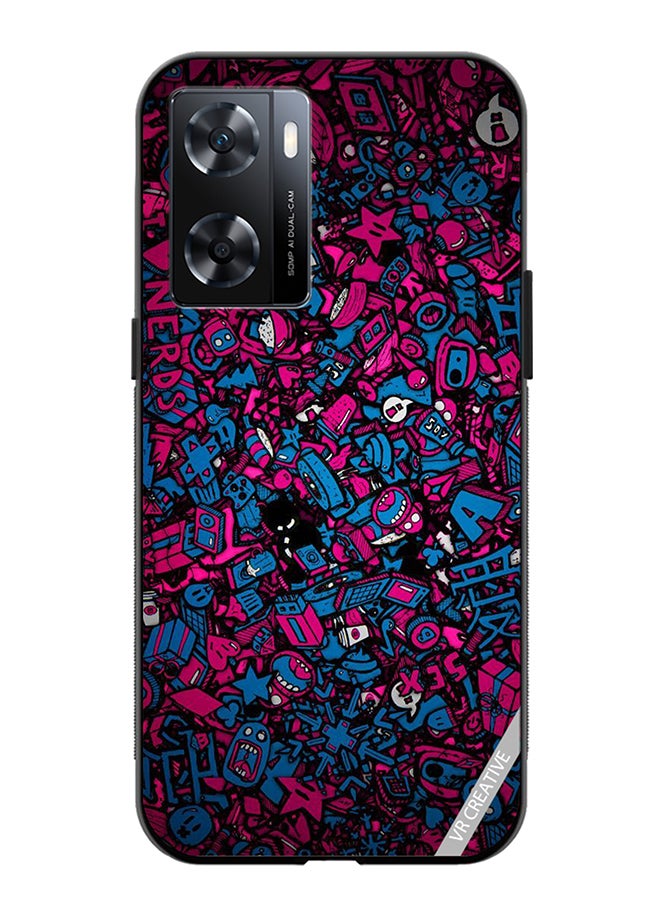 VR CREATIVE Protective Case Cover For Oppo A57/A77s Mini Cartoons Design Multicolour - Image 1