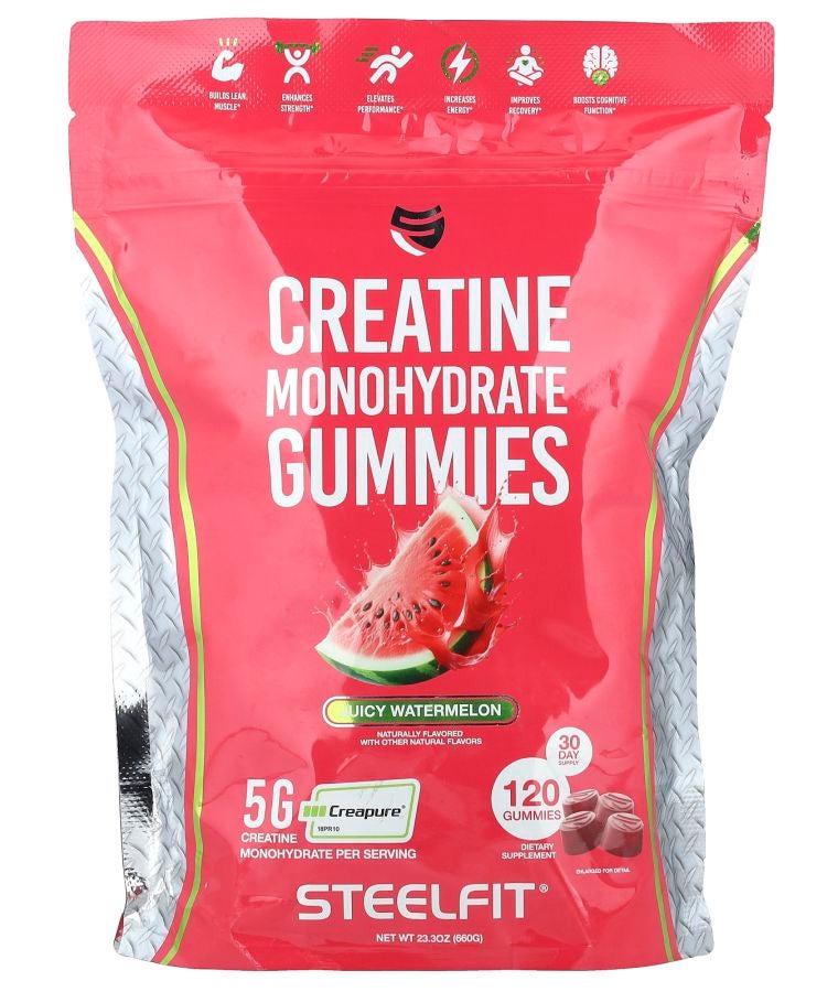 Creatine Monohydrate Gummies Juicy Watermelon 120 Gummies