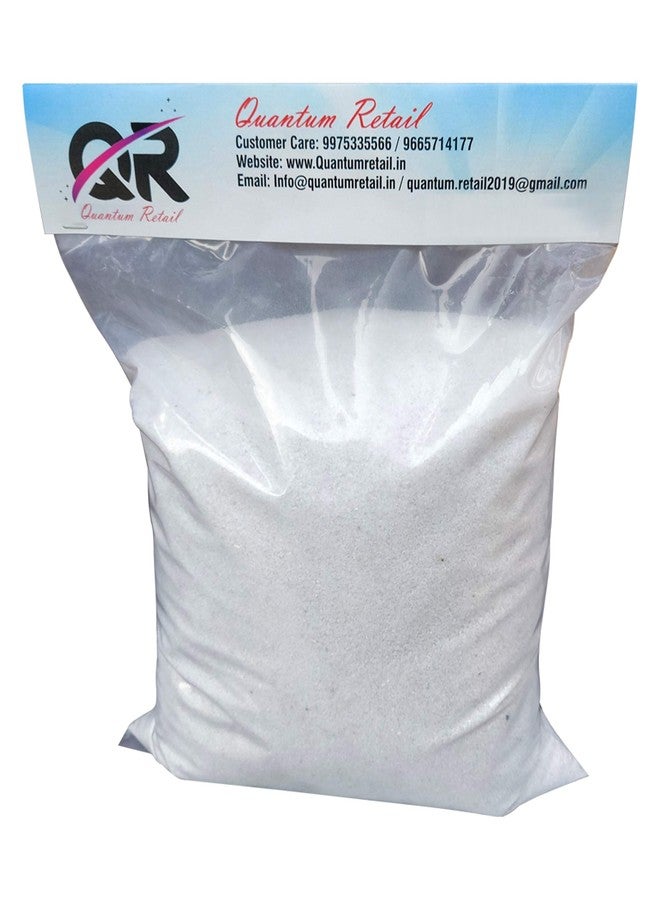 Quantum Retail - (950 Grams) White Sugar Sand Gravel for Aquarium/Home & Garden/Lawn Decoration/Aquarium Substrate/Terrarium/Quartz Sand/Aquarium Sand for Fish Tank - Image 1