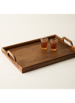 Dallaty Wood Trey Rectanngular With Handle 50.8X35.6X7Cm  - Image 1