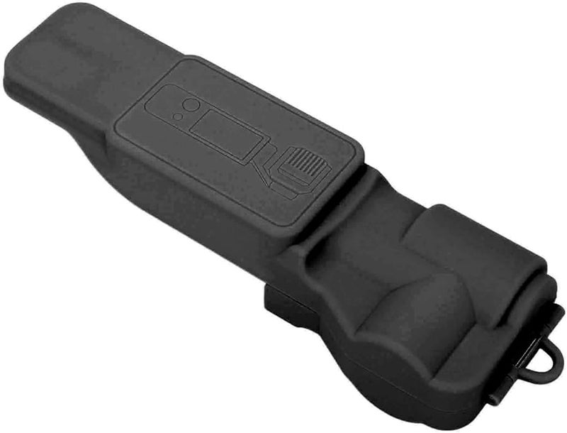 Black Protective Cover for 3 Camera Lens with Flip Dust Proof ABS Material Wristband Hole - Image 1