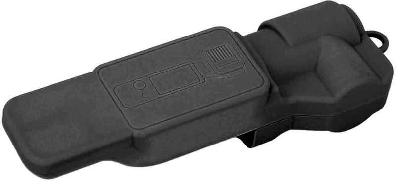 Black Protective Cover for 3 Camera Lens with Flip Dust Proof ABS Material Wristband Hole - Image 2