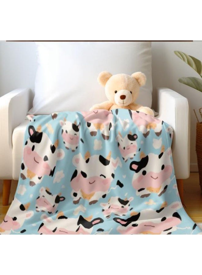 عام بطانية رقيقة من الفانيلا الكرتونية للأطفال والرضع (دافئة ومريحة، ومناسبة للنوم والألعاب) 70 سم * 100 سم - Image 3