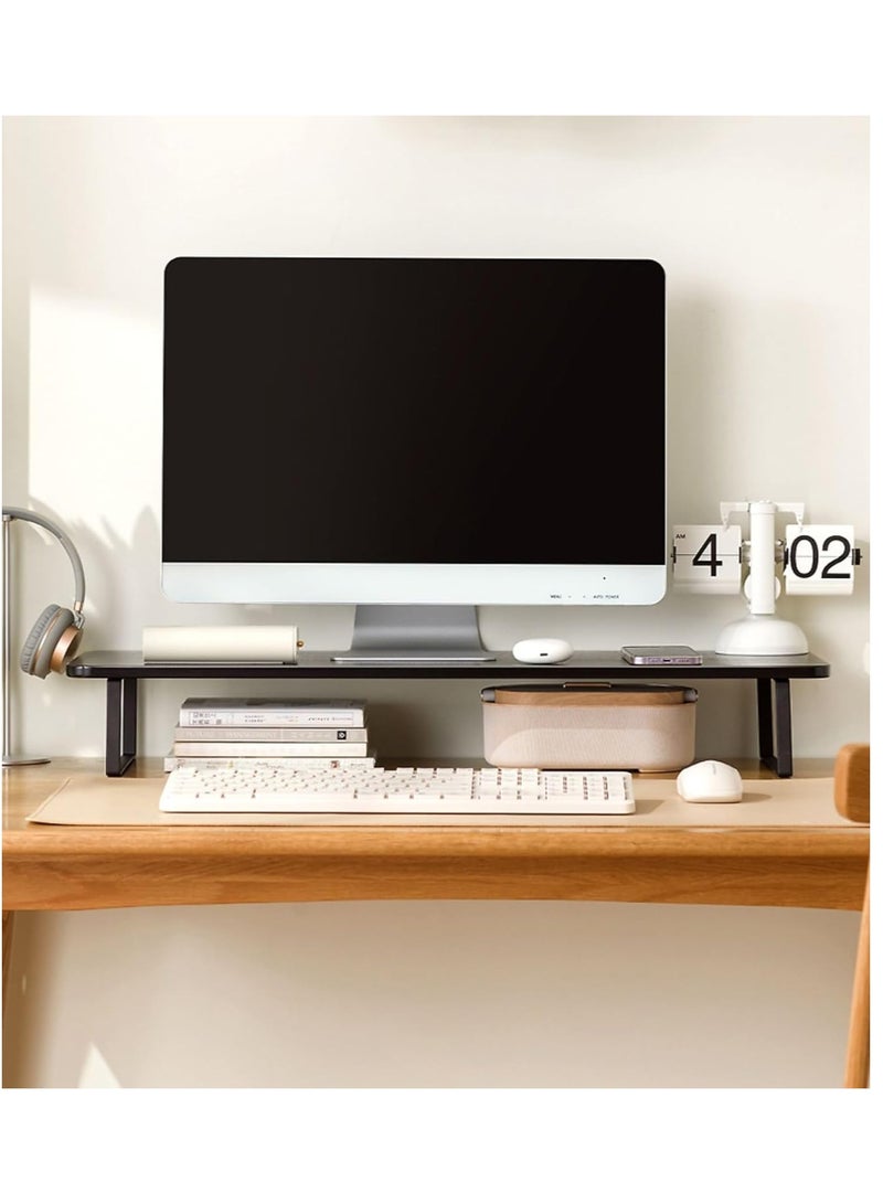 Rubik حامل شاشة مرتفع، منظم مكتب مريح للكمبيوتر المحمول، للاستخدام في المنزل والمكتب (أسود، 60x26x12 سم) - Image 3