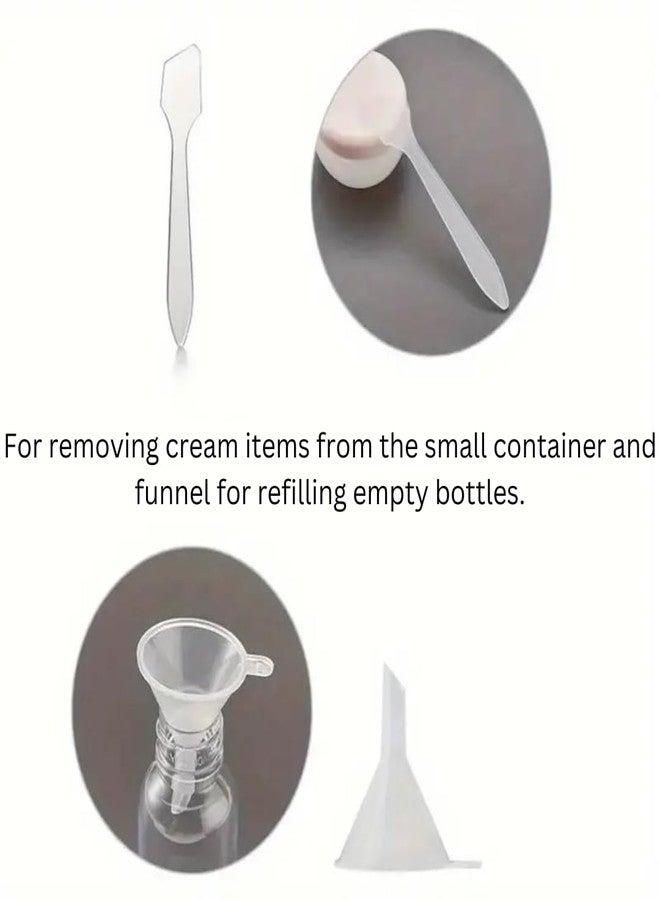 BELISMA 7-Piece Travel Bottle Kit - Leak-Proof, TSA Approved Portable Toiletry Containers for Lotion, Shampoo, Cream & Liquid Essentials - Clear PET Flight Size Set (Pink) - Image 4