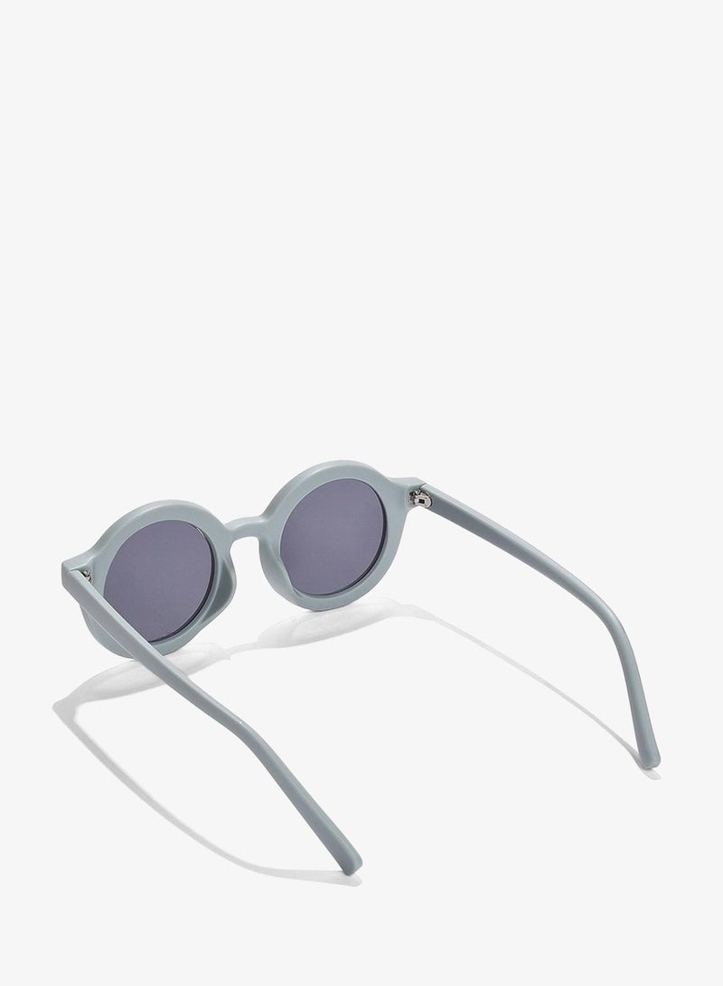 Haute Sauce Black Lens Black Round Sunglasses - Image 5
