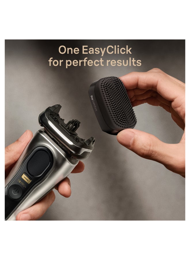 براون ماكينة حلاقة كهربائية Series 9 Pro+، رطبة وجافة مع مركز رعاية ذكية 6 في 1 ورأس Procomfort - Image 4