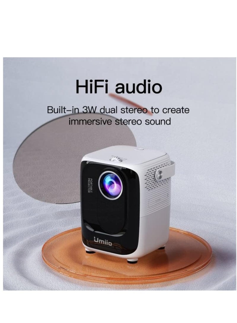 Portable Chip Intelligence 5G Projector Support WiFi, Bluetooth HD With Aspect Ratio For Home  - Image 3