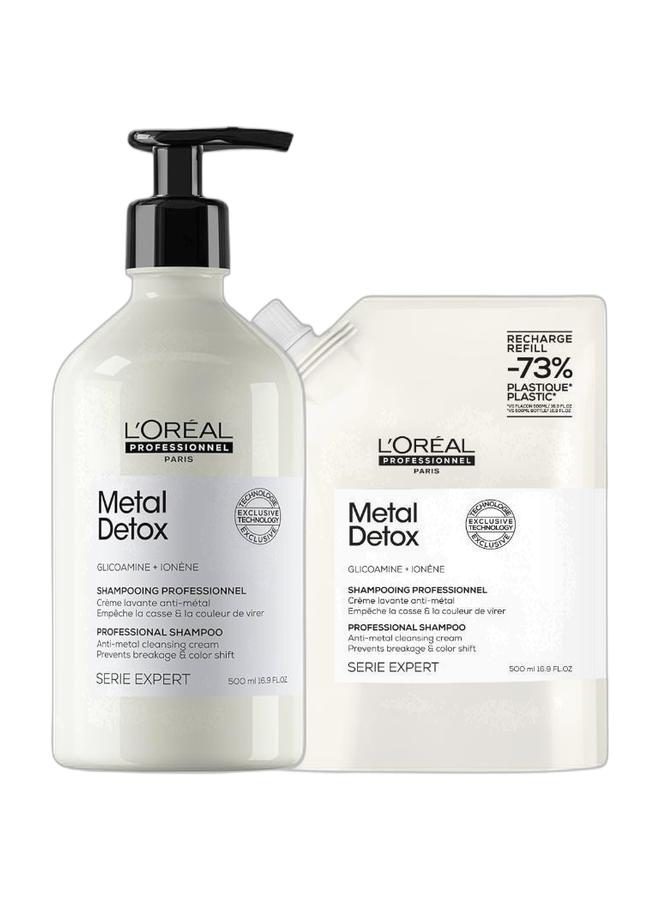 Metal Detox Shampoo 500 ml + Refill Pack 500ml