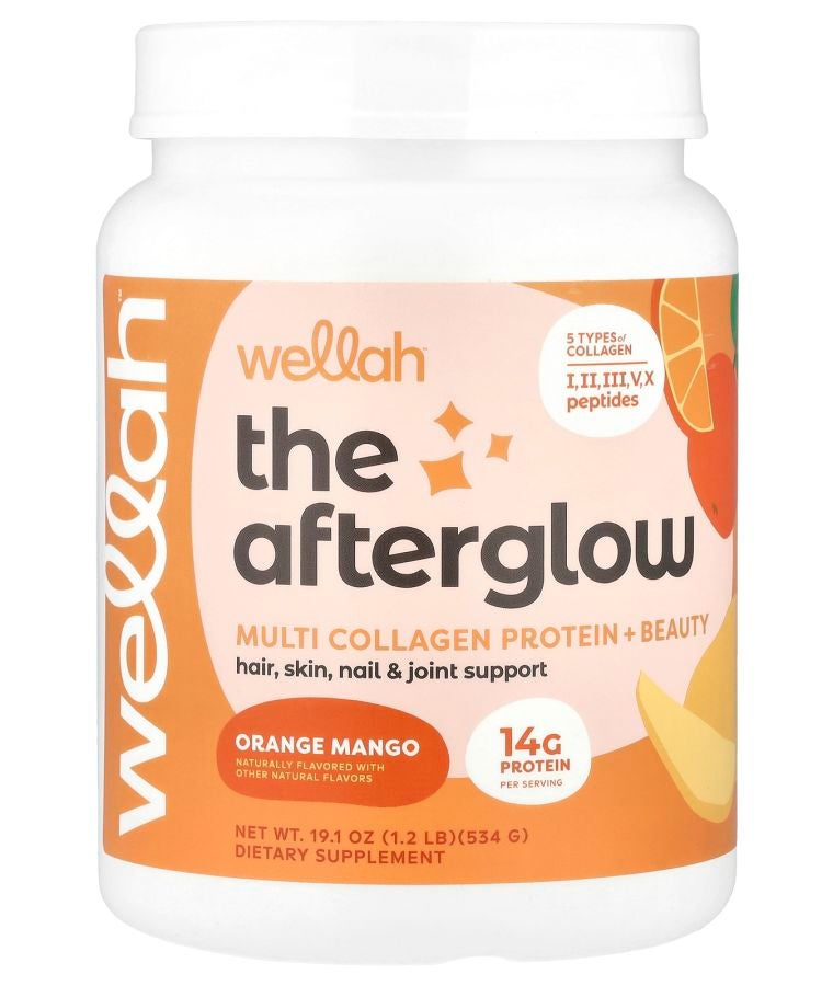 The Afterglow Multi Collagen Protein + Beauty Orange Mango 1.2 lb (534 g)