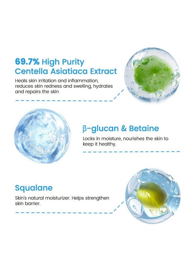 RUNBEN Centella Soothing Gel Cream for Baby, Sunburn Relief for Kids, After Sun Moisturizing for Face & Body, Cica Gel Moisturizer for Sensitive Skin, Non-Fragrance, 2.64 oz - Image 4