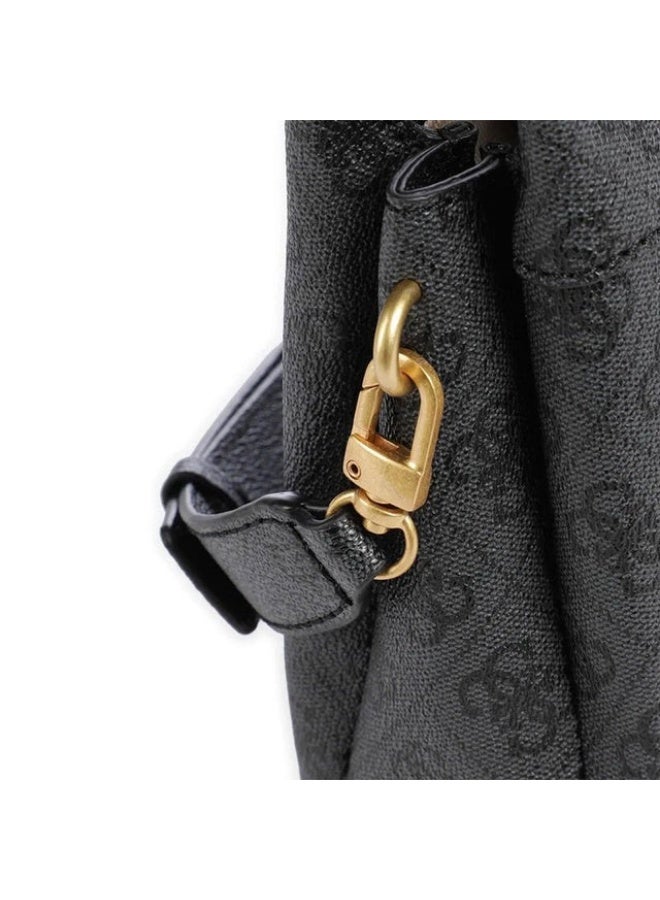 Guess Emera Logo Crossbody Top Zip Bag - Gray - Image 4