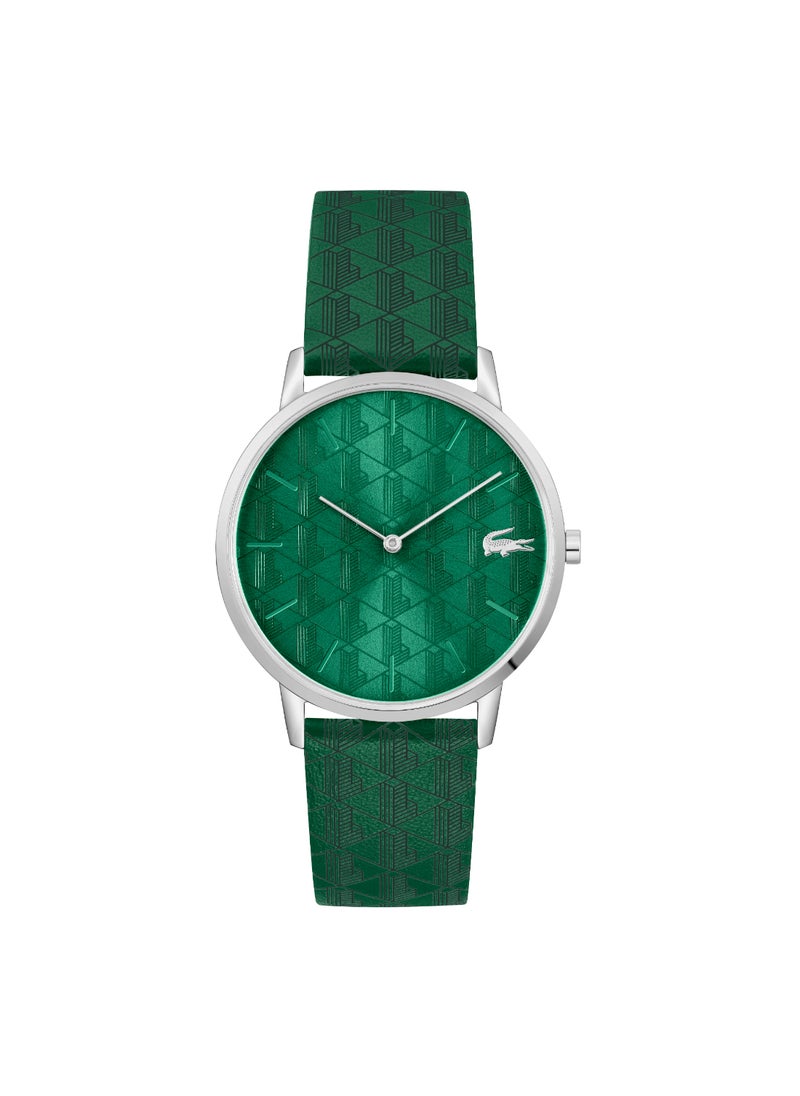 LACOSTE ساعة رجالية دائرية أنالوج بعلبة خضراء - 2011312  - Image 1
