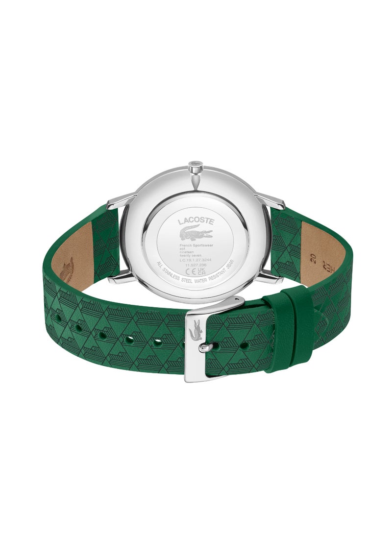 LACOSTE ساعة رجالية دائرية أنالوج بعلبة خضراء - 2011312  - Image 3