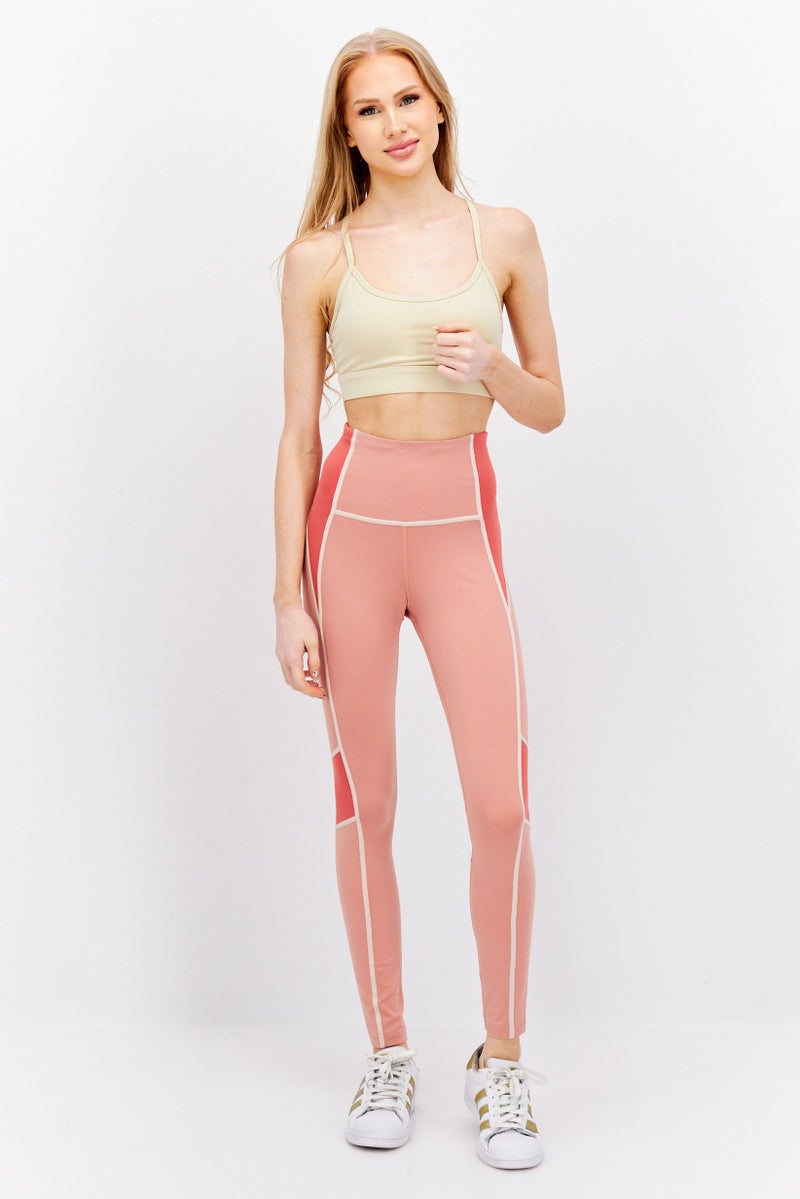 Reebok ليغينغز تدريب رياضية للنساء، خوخي - Image 3