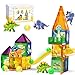 Doloowee Dinosaur Magnetic Blocks Set Upgrade DIY Magnets Building Blocks for Kids 60 Piece Magnets Tiles for Boys and Girls Learning by Playing Games to Improve Imagination and Creativity - Image 2