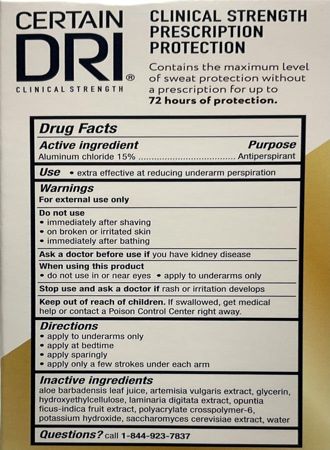 Certain Dri Clinical Strength Antiperspirant Roll-On - 1.2 oz, Pack of 2 - Image 5
