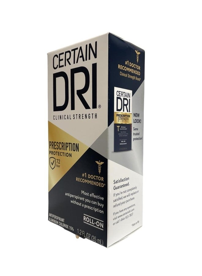 Certain Dri Clinical Strength Antiperspirant Roll-On - 1.2 oz, Pack of 2 - Image 1
