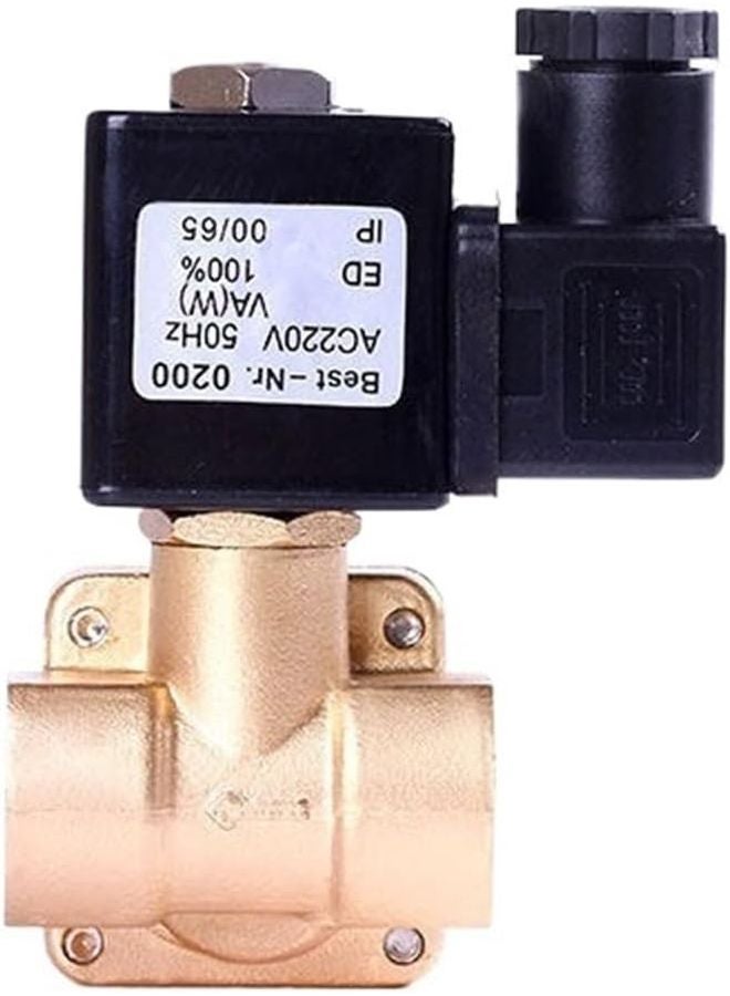 3 8 Inch High Pressure Normally Closed Brass Solenoid Valve 110VAC 0927100 NBR - Image 1
