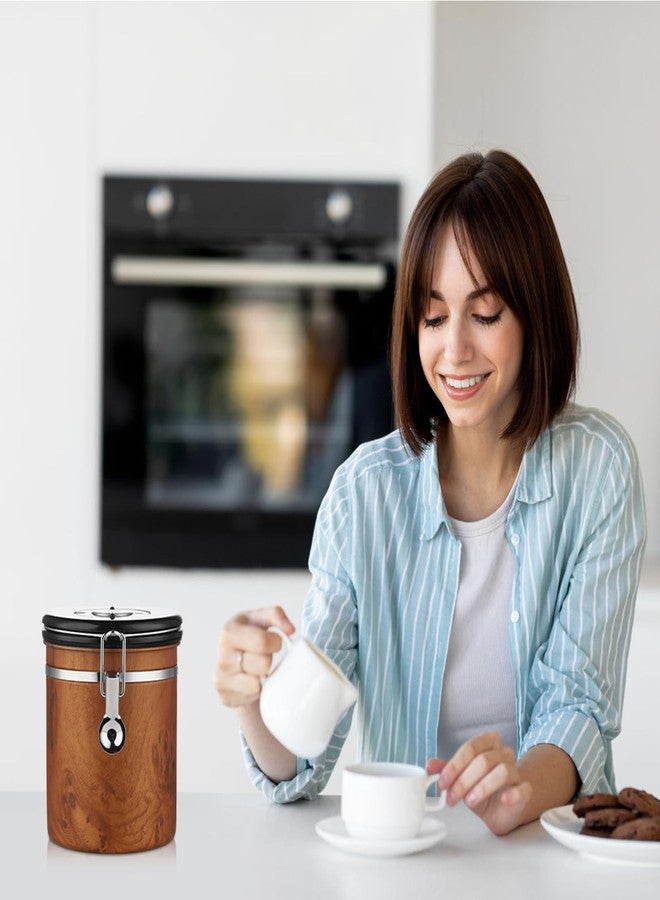 Bincoo Airtight Coffee Canister with Date Tracker - Holds a Full 1LB Bag of Beans Stainless Steel Container(1.5L), One-Way Valve & Easy-Lock Lid for Coffee Beans, Tea, Sugar Storage - Image 4
