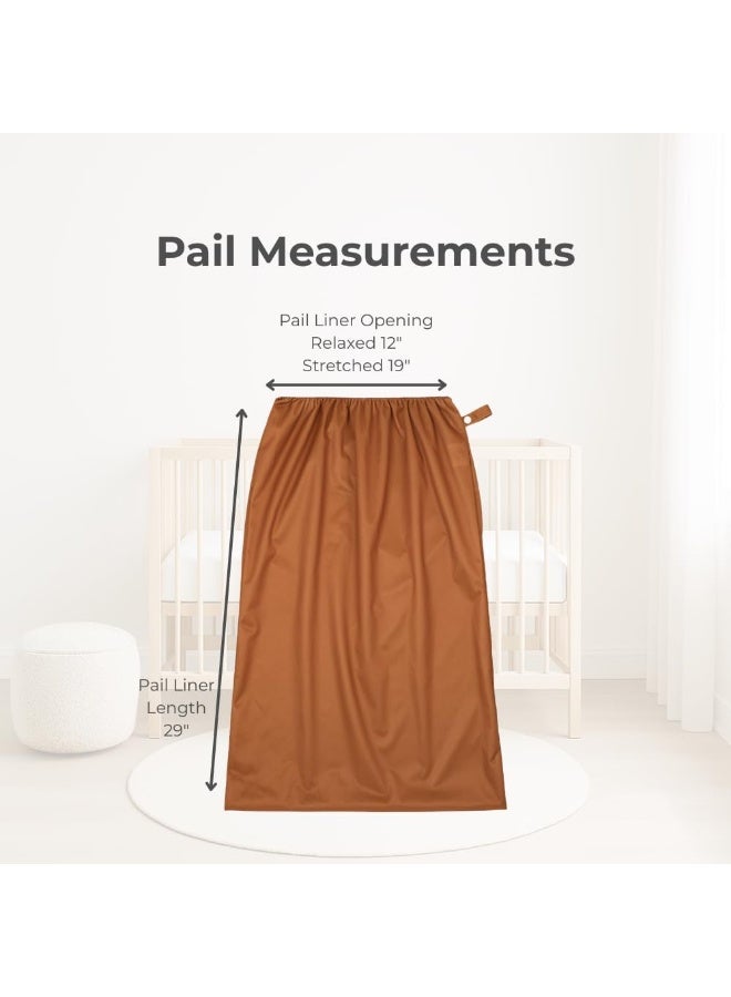 Nora's Nursery Pail Liner for Cloth Diapers - Reusable and Washable - Fits all Standard Diaper Pails - Waterproof Pail Liner with Strap for Diaper Pails, Laundry & Kitchen Garbage Cans - Image 2