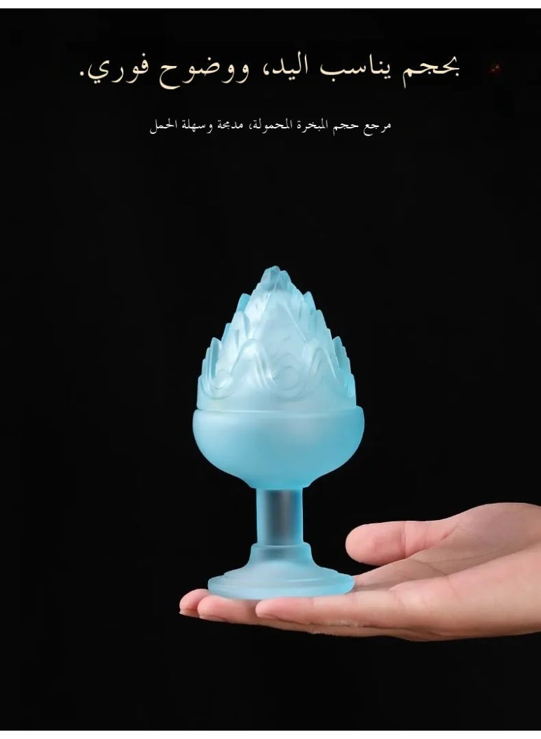 Liuli Glass Boshan Incense Burner, Traditional Mountain Design Censer for Bakhoor/Oud, Home & Festival Decor - Image 2