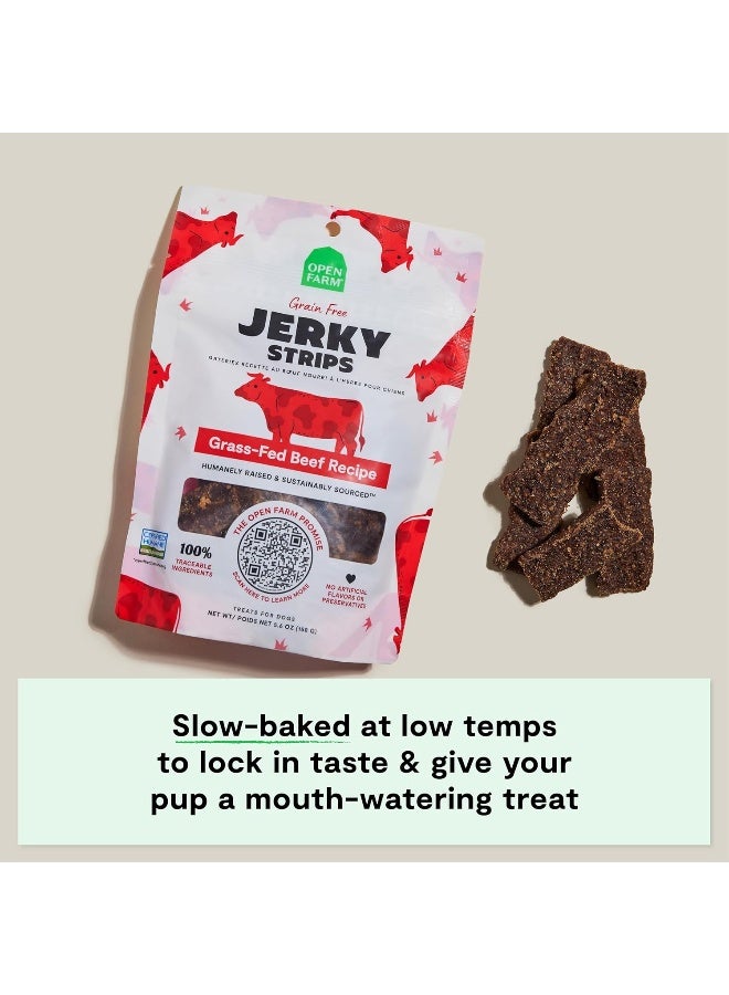 Open Farm Grain Free Jerky Strips Grass-Fed Beef Dog Treat - 158G - Image 5
