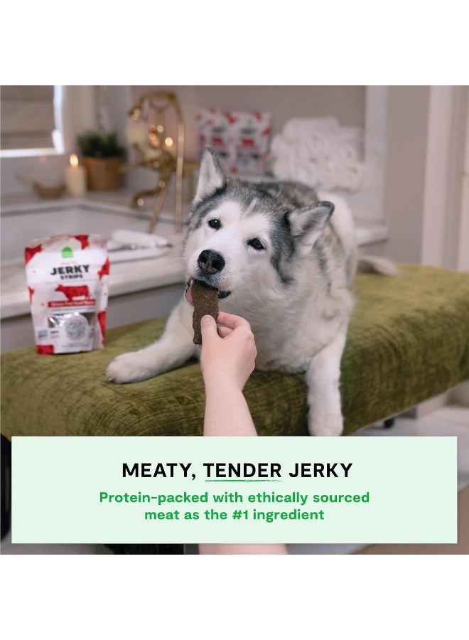 Open Farm Grain Free Jerky Strips Grass-Fed Beef Dog Treat - 158G - Image 2
