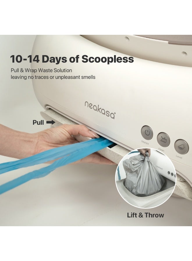 Neakasa M1 Open-Top Self-Cleaning Smart Cat Litter Box, Automatic Cat Litter Box With APP Control, Odor-Free Waste Disposal Bags (2 Rolls) & Litter Mat Included, Plus 2 Free Extra Rolls of Waste Bags - Image 4