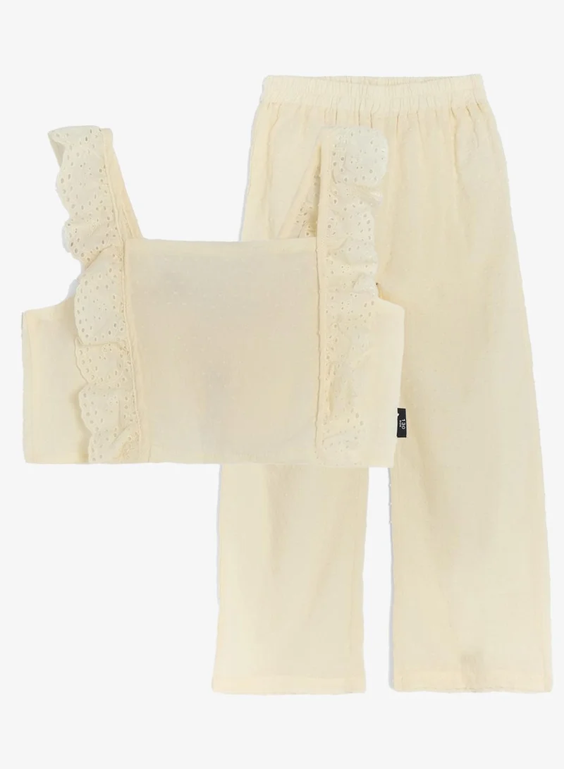 بنياتا طقم بنطلون علوي