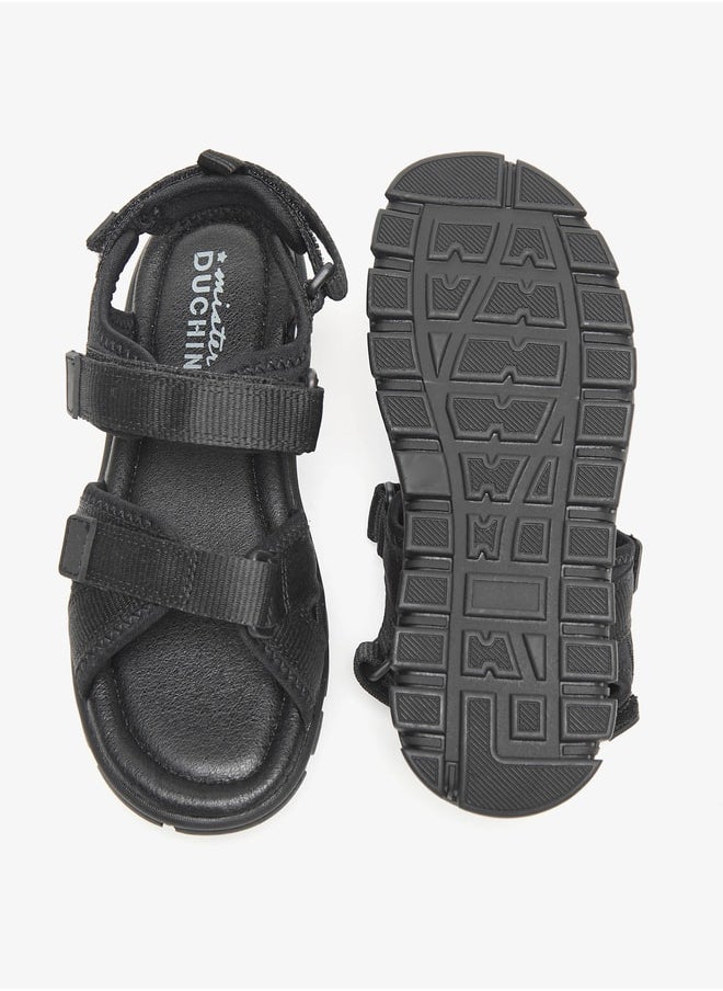 DUCHINI Boys Mister Panelled Sandals with Hook and Loop Closure  - Image 4