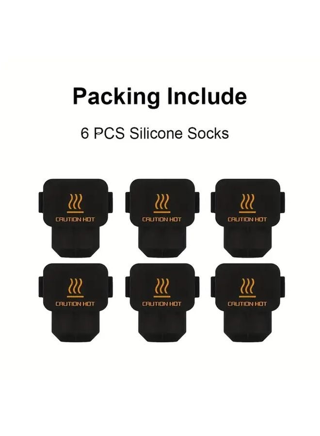 6Pcs A1 Mini Silicone Heat Sleeve High Temperature Resistant For Bambu Lab A1 A1 Mini - Image 1