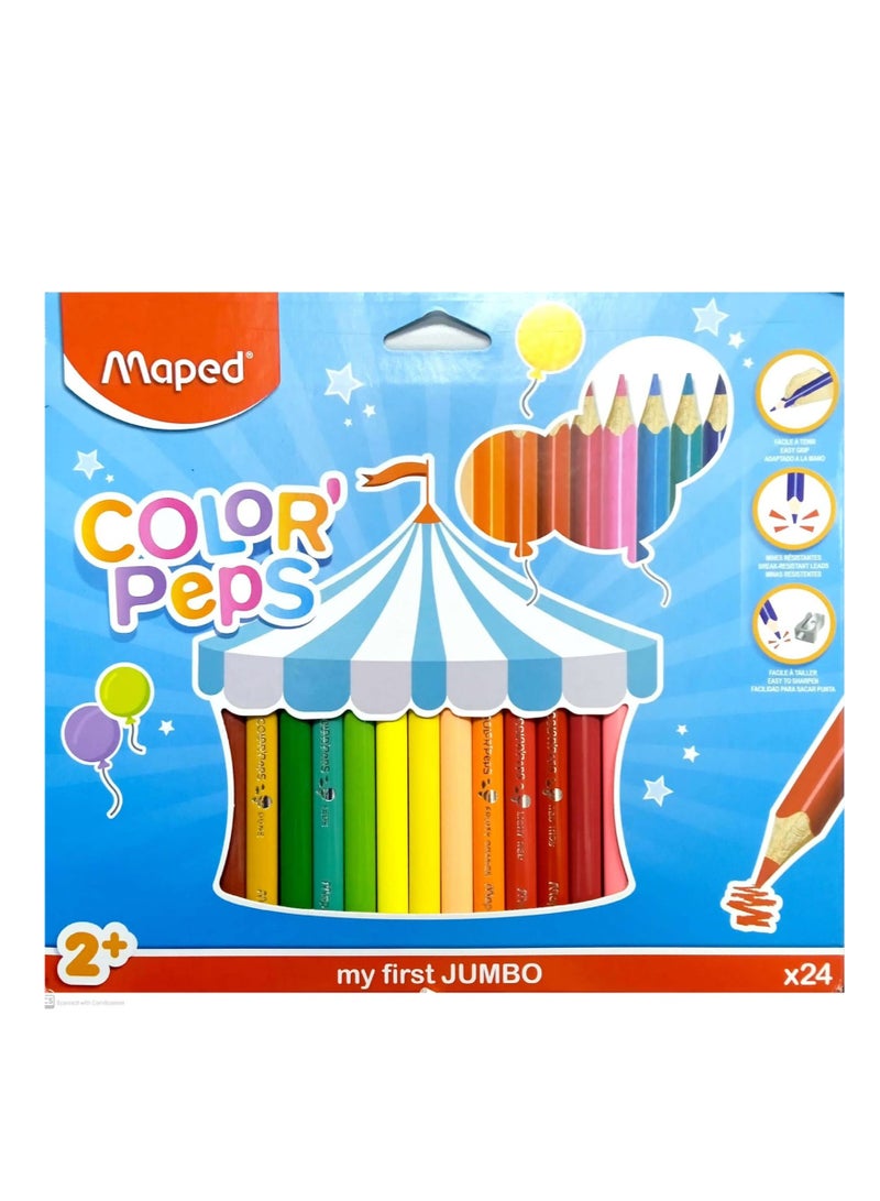 Maped 24 Pieces Color Peps Pencils - Image 1