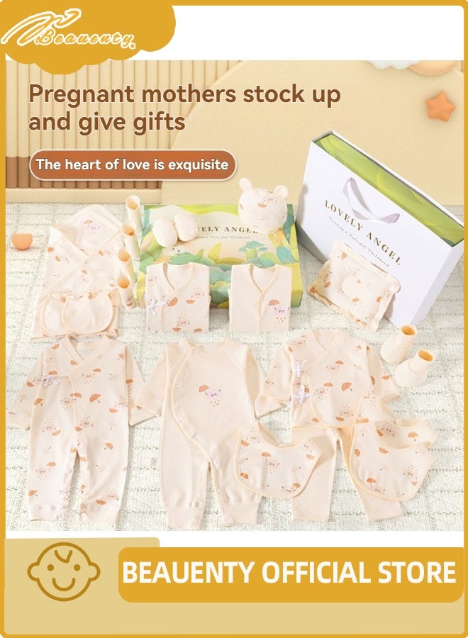 بيوينتي 25PCS مجموعة هدايا الأطفال حديثي الولادة ، مجموعة هدايا Layette حديثي الولادة ، مجموعة ملحقات ملابس الأطفال للأولاد والبنات ، القطن الممتاز. - Image 3