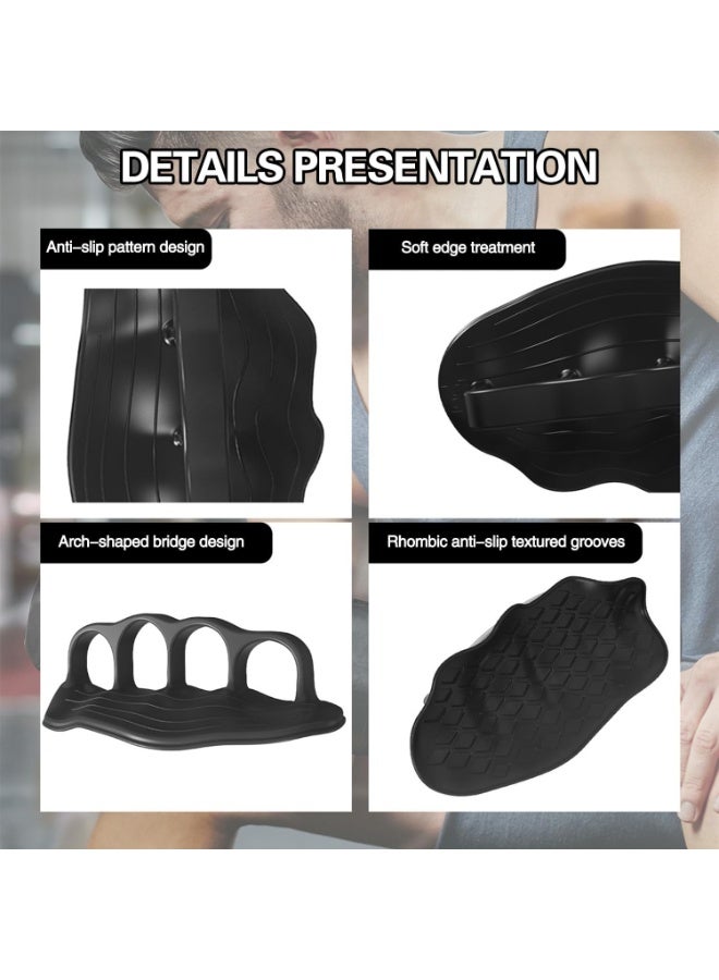 دي إم جي تك مقابض تمرين مضادة للانزلاق، مقابض رياضية مريحة بنقوش ماسية غير قابلة للانزلاق، بطانة حماية لراحة اليد، مقابض تدريب خفيفة الوزن وجيدة التهوية لرفع الأثقال في صالة الألعاب الرياضية المنزلية كروس فيت - Image 4