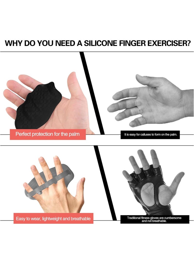 دي إم جي تك مقابض تمرين مضادة للانزلاق، مقابض رياضية مريحة بنقوش ماسية غير قابلة للانزلاق، بطانة حماية لراحة اليد، مقابض تدريب خفيفة الوزن وجيدة التهوية لرفع الأثقال في صالة الألعاب الرياضية المنزلية كروس فيت - Image 5