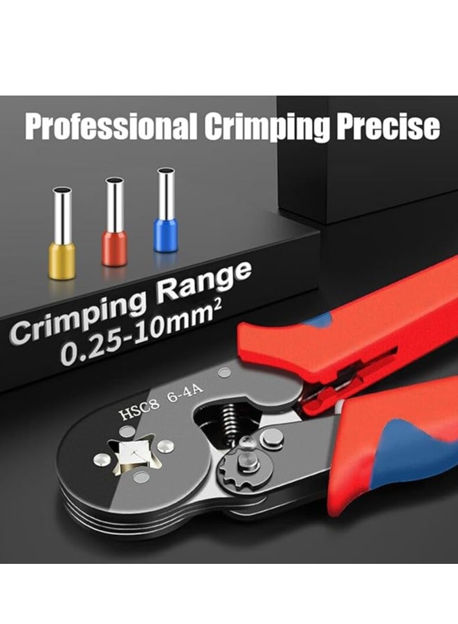 Giffy Crimping Tool Ferrule Crimping Tool Kit – 1200PCS Wire End Ferrules & Self-Adjustable Ratchet Crimper Plier for AWG 23-7, 0.25-10mm² Electrical Connectors  - Image 4