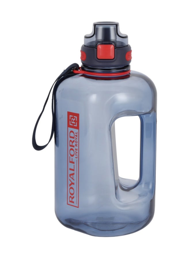 Royalford 2400 ml Travel Carry Water Bottle- RF12407/ Plastic Bottles with Flip Top Lid, Straw, with Carry Handle/ Perfect for Fitness, Outdoor Activities and Gym/ Leak-Proof Multicolor 2400ml - Image 1