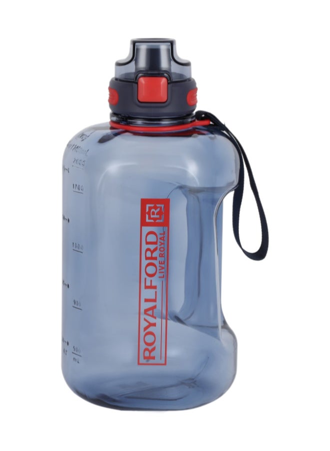 Royalford 2400 ml Travel Carry Water Bottle- RF12407/ Plastic Bottles with Flip Top Lid, Straw, with Carry Handle/ Perfect for Fitness, Outdoor Activities and Gym/ Leak-Proof Multicolor 2400ml - Image 4