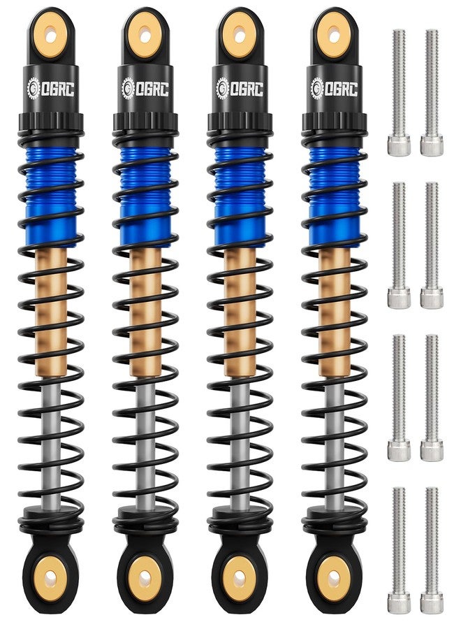 OGUNKE OGRC 51mm Shock Absorber Long Travel Threaded Double Barrel Damper for Axial SCX24 1/24 Upgrade Parts (Blue) - Image 1