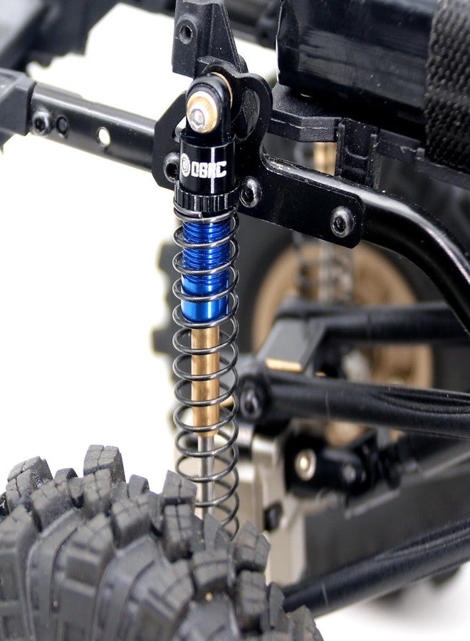OGUNKE OGRC 51mm Shock Absorber Long Travel Threaded Double Barrel Damper for Axial SCX24 1/24 Upgrade Parts (Blue) - Image 2