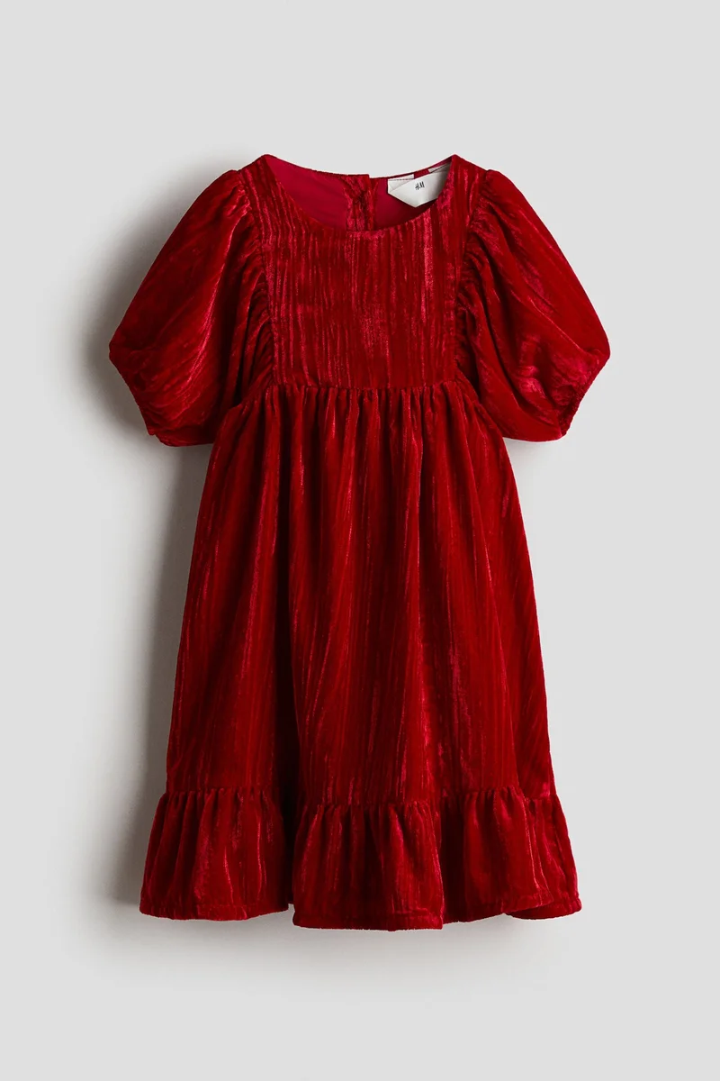 H&M Crushed-velvet dress