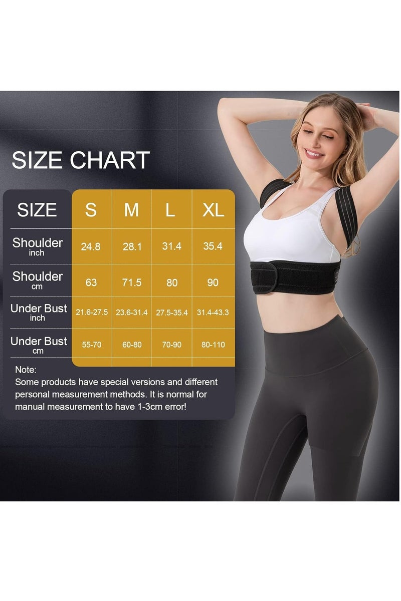 SOLARAE Back Brace Posture Corrector for Men and Women, Adjustable Breathable Support Pain Relief Neck, ShouldersÔºåAdjustable Upper Straightener (L) - Image 5