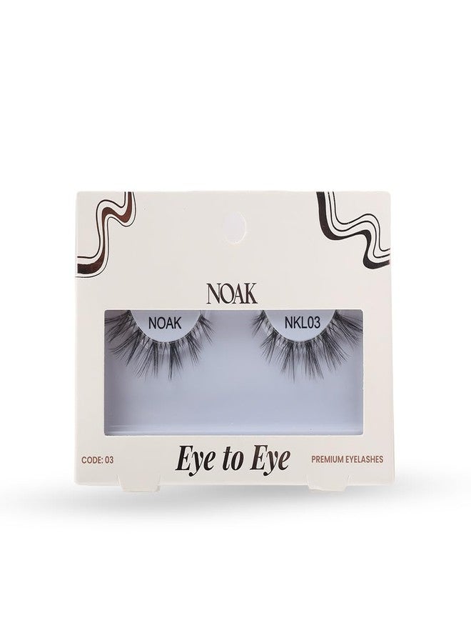 NOAK Eye to Eye 3D False Eyelashes - Muse | Lightweight, Reusable Natural Lashes | Comfortable Wear with Flexible Band | Easy to Apply | Soft Volume Everyday Lash Look - Image 1