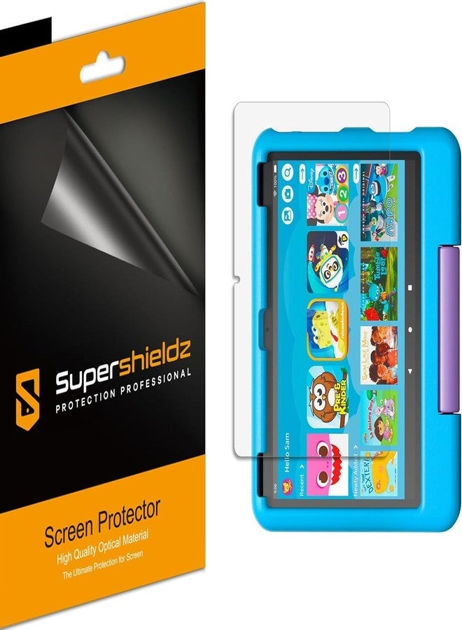 سوبر شيلدز واقيات شاشة Supershieldz (عبوة من 3 قطع) مصممة خصيصًا لأجهزة Fire HD 10 Kids و Fire HD 10 Kids Pro اللوحية الجديدة كليًا مقاس 10.1 بوصة (الجيل الحادي عشر، إصدار 2021)، مقاومة للوهج وبصمات الأصابع (غير لامعة). - Image 1