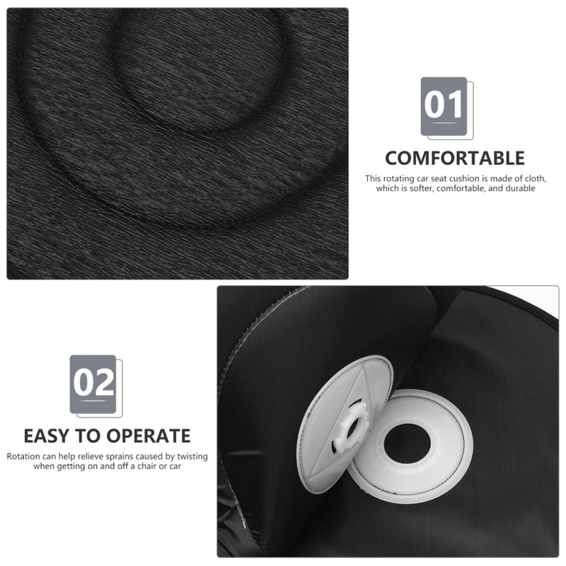 Revolving Car Seat Cushion Pillow For Adults Office Chair Comfortable Material Easy To Use - Image 3