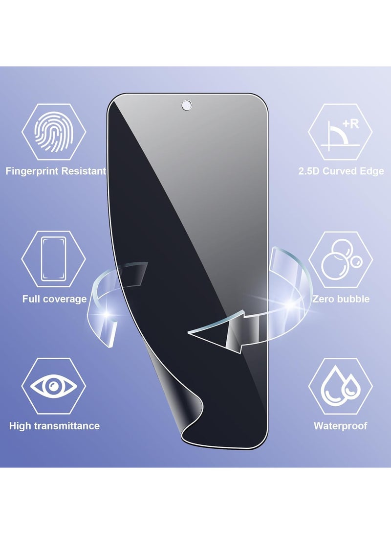 general [2-Pack] Compatible with Motorola Moto Edge 60 Pro 2025 Privacy Flexible Screen Protector, [Anti-Spy] [Bubble-Free] [Scratch-Resistant] - Image 2